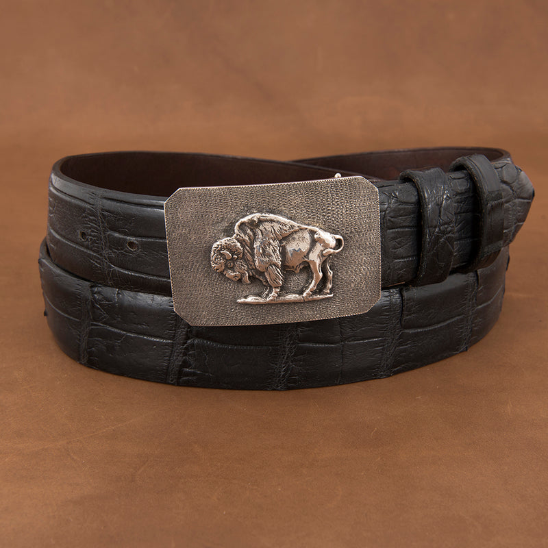 MESA HEAVY MATTE BUCKLE WITH BISON