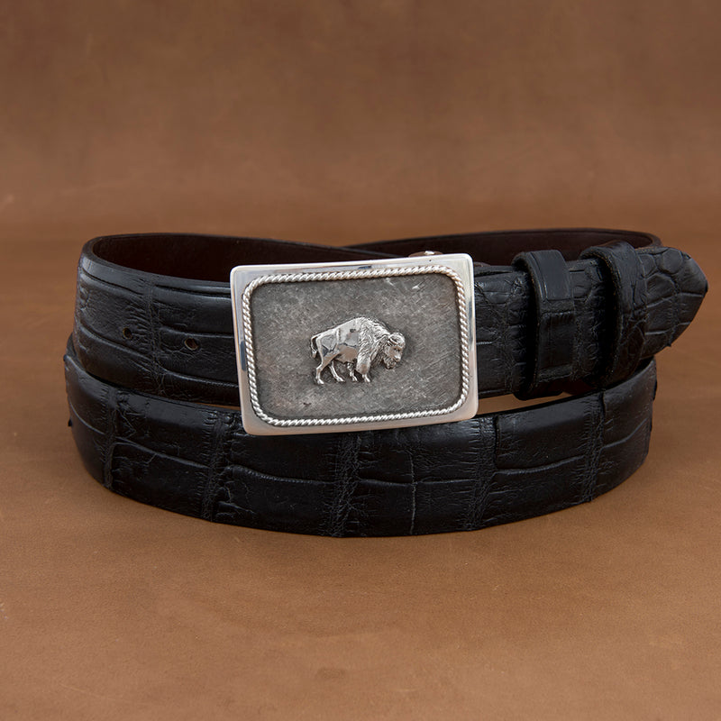 Grove Heavy Matte Buckle with Bison