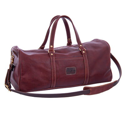 BURNS LARGE BROWN DUFFLE BAG