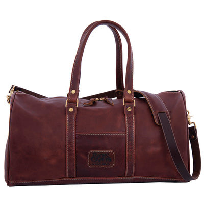 BURNS MEDIUM BROWN DUFFLE BAG