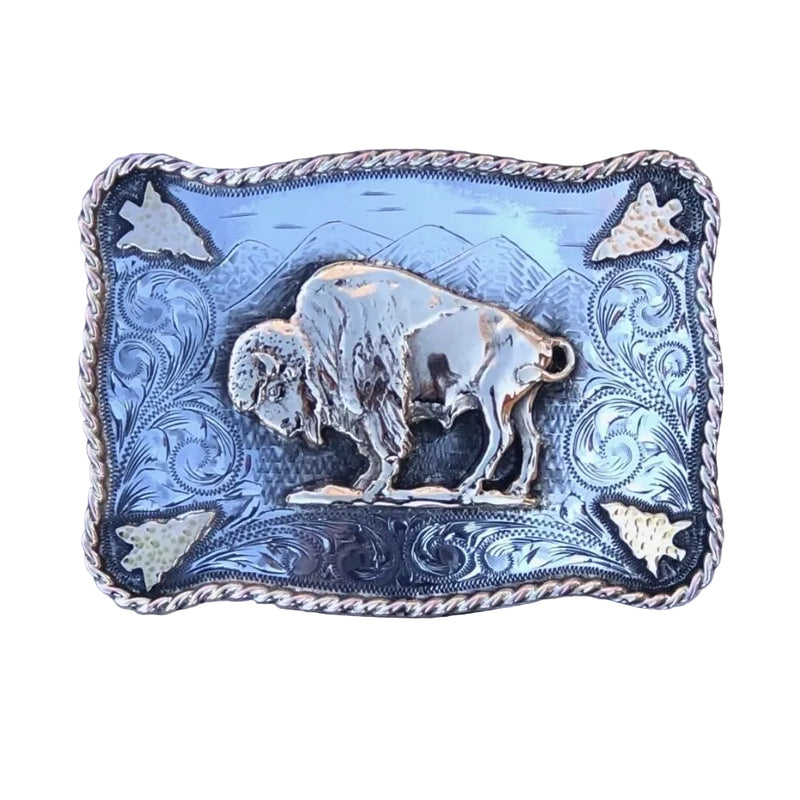 HENRYMOUNTAIN 14K BISON BUCKLE