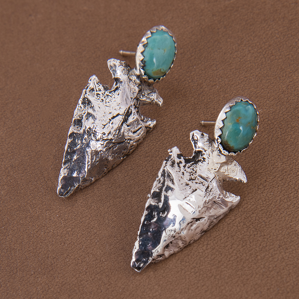 Arrowhead Turquoise Earrings