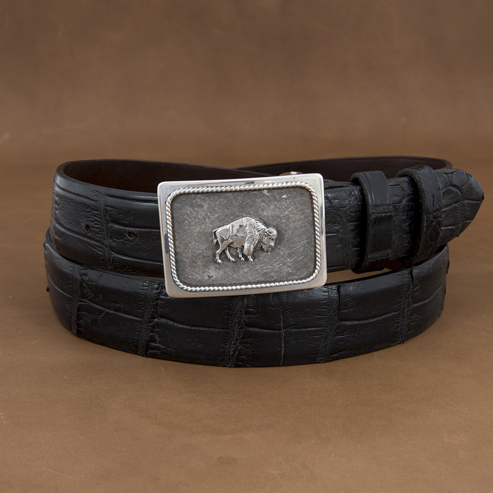 SUNSET TRAILS GROVE 4 BUCKLE W/ SS BISON