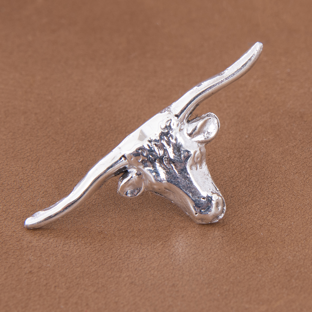 Large Steer Hat Pin