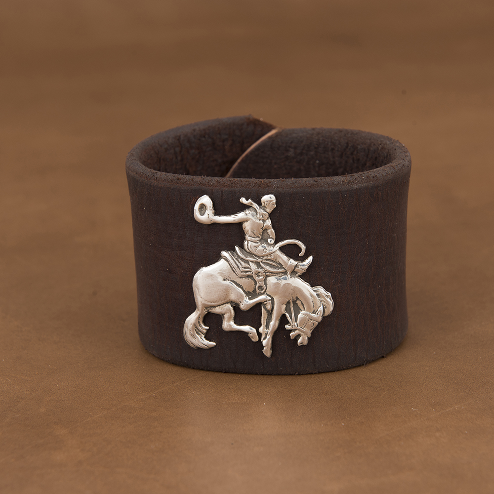 Sunset Trails Buckaroo Weather Leather Bracelet Cuff