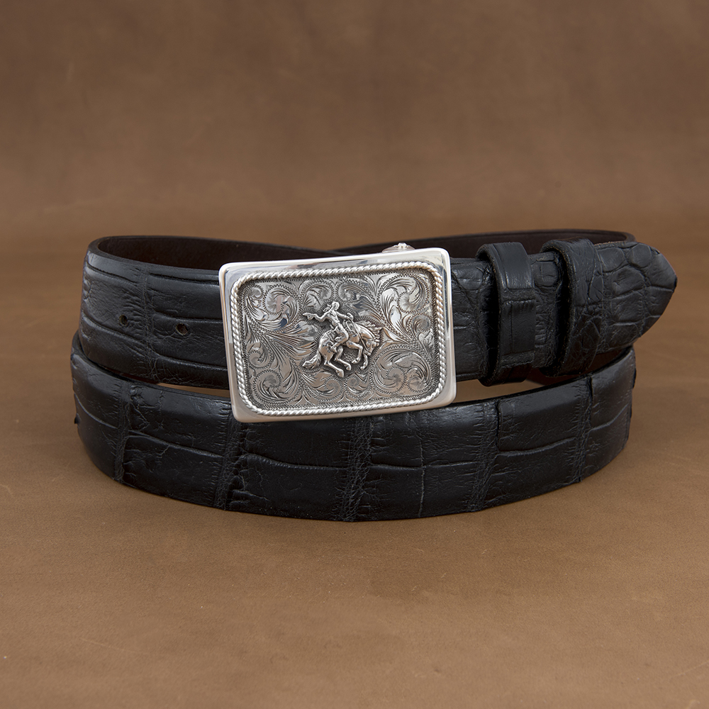 SUNSET TRAILS GROVE 5 BUCKLE W/ SS BRONC