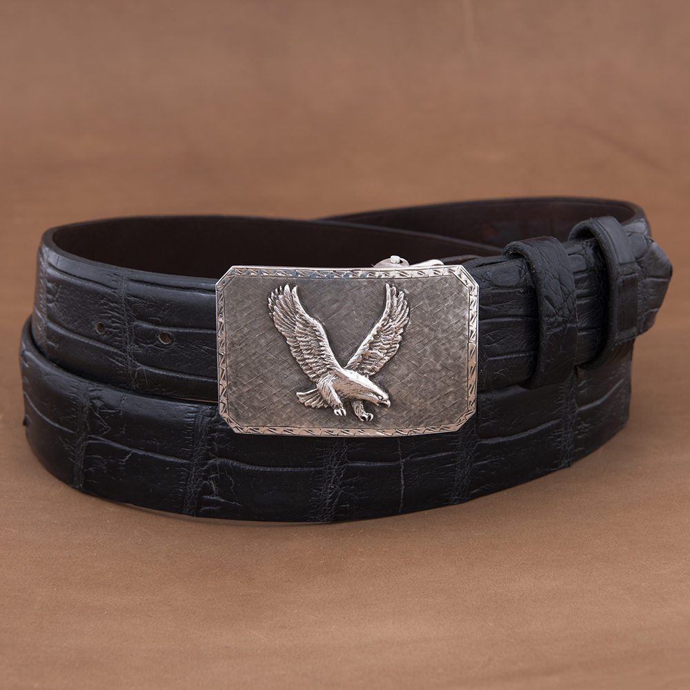 Mesa Eagle Sawtooth Crosshatch Buckle