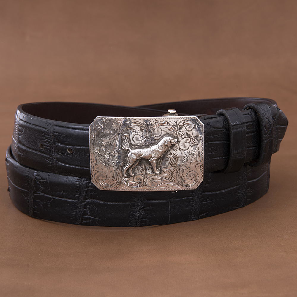 Mesa Hunting Dog Western Buckle