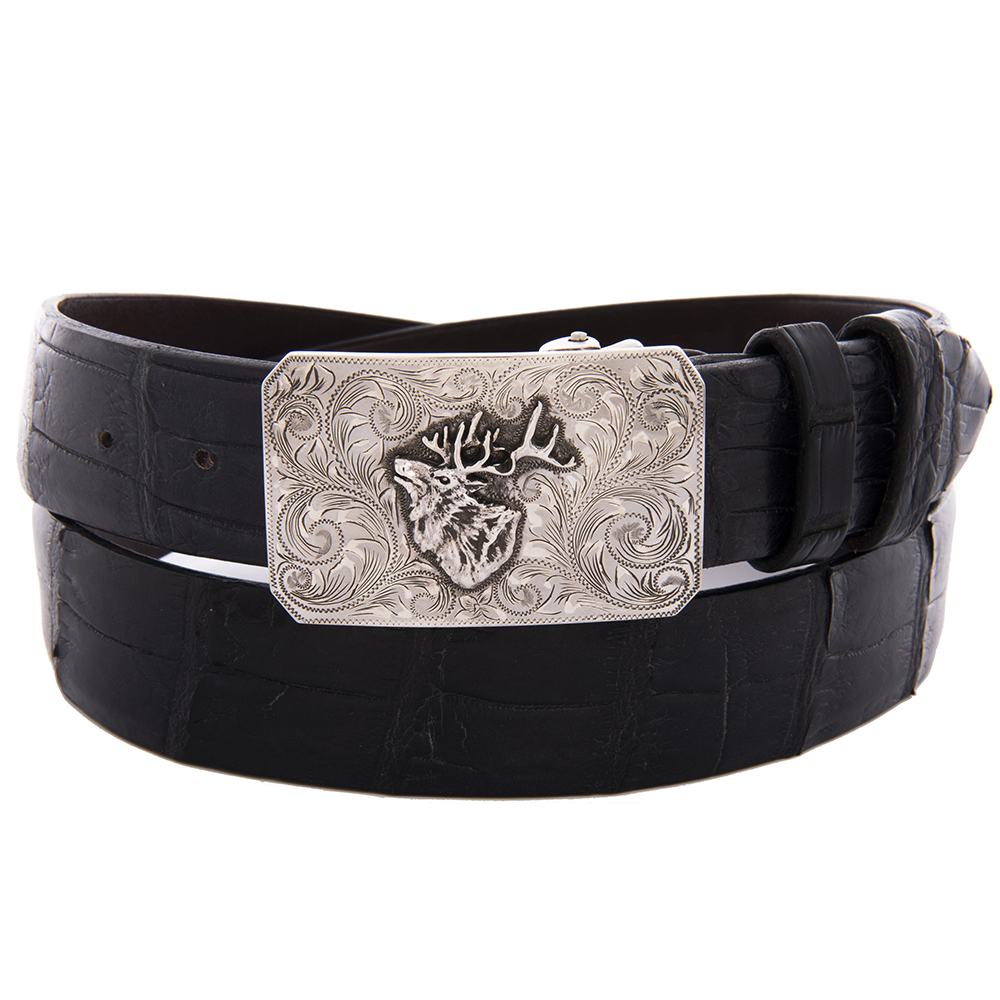 Mesa Elk Western Engraved Buckle