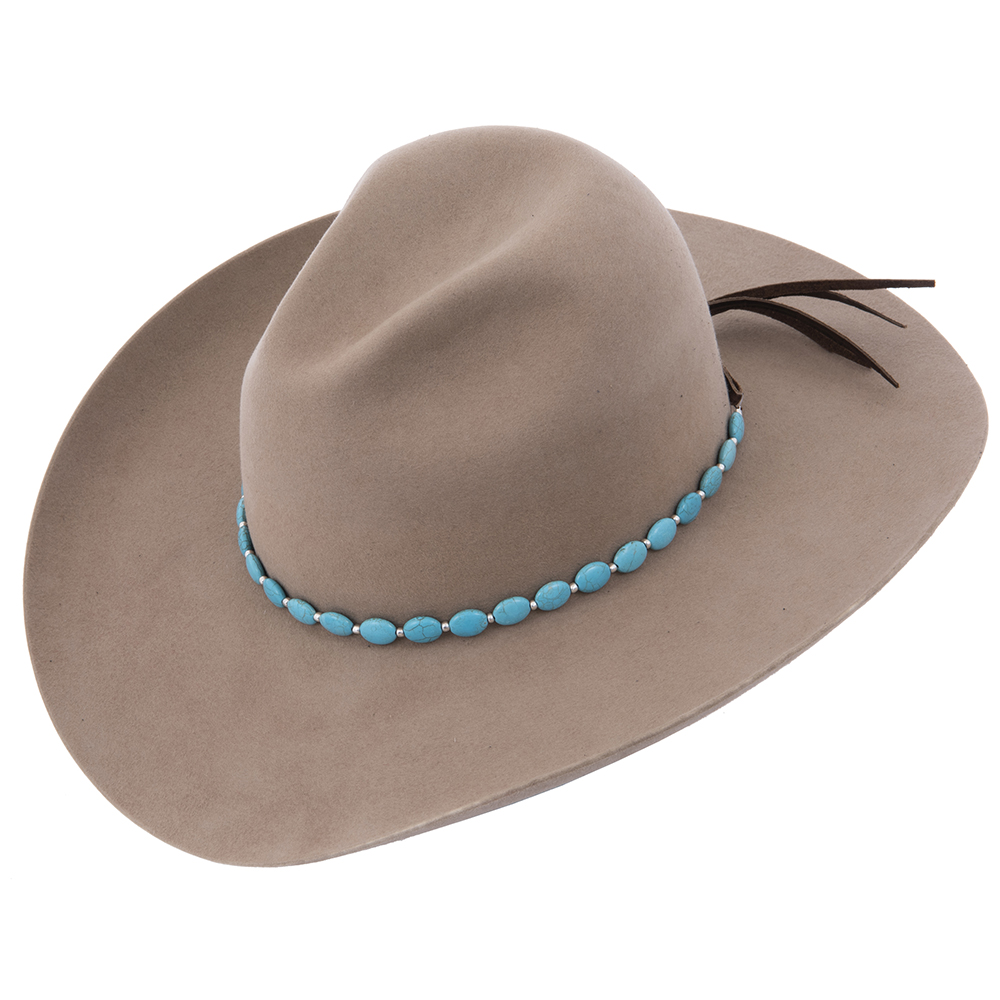 Oval Turquoise Stone Hat Band