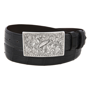 SUNSET TRAILS SS TERREL BUCKLE W/TROUT
