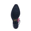 Ladies Red Full Quill Ostrich Buckstitch Short Boots Mini Vi
