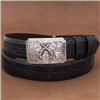 SST Mesa Engraved Buckle w/Crossed Pistols Saw Tooth Border