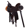 Chocolate 1/2 Breed D Daisy Natural Buckstitch Corner Round 