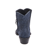 Ladies Navy Break Buckstitch Shorty Boot