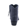 Ladies Navy Blue Full Quill Ostrich Short Boots