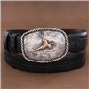 Dutton 14K Pheasant Western Engraved Buckle