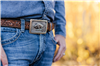 Gabe Bison Crosshatch Buckle