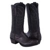 Ladies Chocolate Lizard Winn Stitch Cowboy Boots with Mini V
