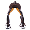 Chocolate Roughout Round Barrel Saddle