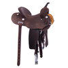 Chocolate Roughout Round Barrel Saddle