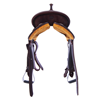 Chocolate Roughout Round Barrel Saddle