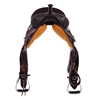 Burns Chocolate SO/RO Barrel Saddle- Round- 1/2 Wyo FC