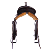 Burns Chocolate SO/RO Barrel Saddle- Round- 1/2 Wyo FC