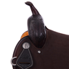 Burns Chocolate SO/RO Barrel Saddle- Round- 1/2 Wyo FC