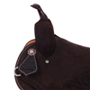 Chocolate RO Sunny D Snake Border Round Barrel Saddle