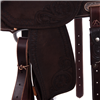 Chocolate RO Sunny D Snake Border Round Barrel Saddle