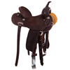 Chocolate 1/8 Breed Julya Floral Round Barrel Saddle