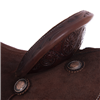 Chocolate 1/8 Breed Julya Floral Round Barrel Saddle