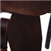 Chocolate 1/8 Breed Julya Floral Round Barrel Saddle