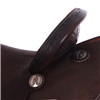 Chocolate 1/8 Breed D Daisy Waffle Round Barrel Saddle