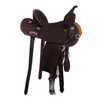 Chocolate RO Beadline Round Barrel Saddle
