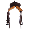 Chocolate RO Beadline Round Barrel Saddle
