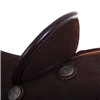 Chocolate RO Beadline Round Barrel Saddle