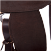 Chocolate RO Beadline Round Barrel Saddle