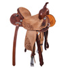 Chestnut Russet 1/2 Breed D. Daisy Round Barrel Saddle