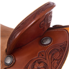 Chestnut Russet 1/2 Breed D. Daisy Round Barrel Saddle