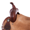 Chestnut Russet 1/2 Breed D. Daisy Round Barrel Saddle