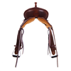 Chestnut 1/2 Breed Basket Camo Round Barrel Saddle