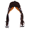 Chocolate RO Rope Buckstitch Corner Notched Barrel Saddle