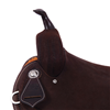 Chocolate RO Rope Buckstitch Corner Notched Barrel Saddle