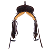 Chocolate 1/2 Breed Waffle and Julya Notched Barrel Saddle