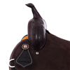 Chocolate 1/2 Breed Waffle and Julya Notched Barrel Saddle