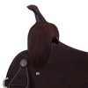 Chocolate RO Diamond 1/2 Diamond Notched Barrel Saddle