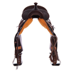 Chocolate 1/2 Breed Snowflake Round Barrel Saddle