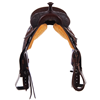 Burns Chocolate SO/RO Barrel Saddle- Round- 1/2 Basket-MW FC